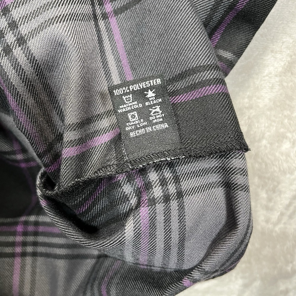 Dixxon Flannel Company Shirt Mens‎ 2XL Black Purple Empire Plaid New York - Picture 6 of 8